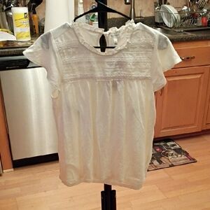 Ella Moss Cream Textured Blouse